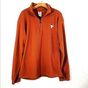 Texas Longhorns Men M 1/4 Zip Fleece Pullover